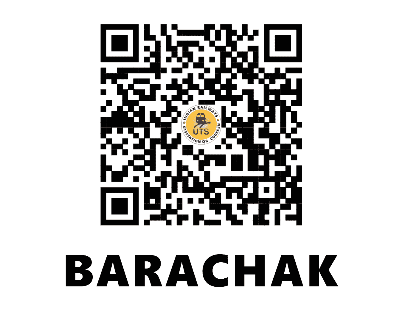 UTS QR Code for BARACHAK - BCQ (ER - WEST BENGAL)